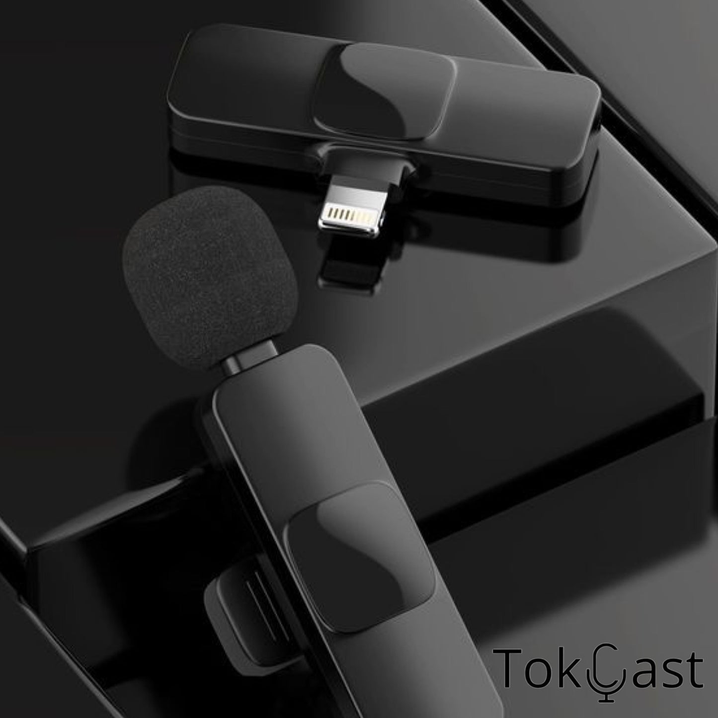 TokCast Mic Pro – Micrófonos Inalámbricos para Móvil (iPhone y Android)