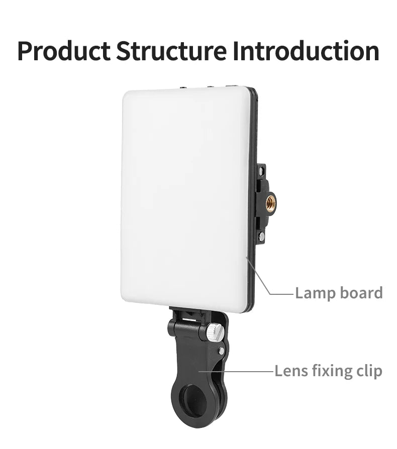 TokCast LED Pro – Foco LED RGB portátil para móvil, cámara y PC